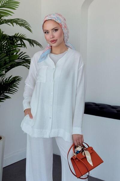 Şulemoda Giyim Vadi Takım Λευκό