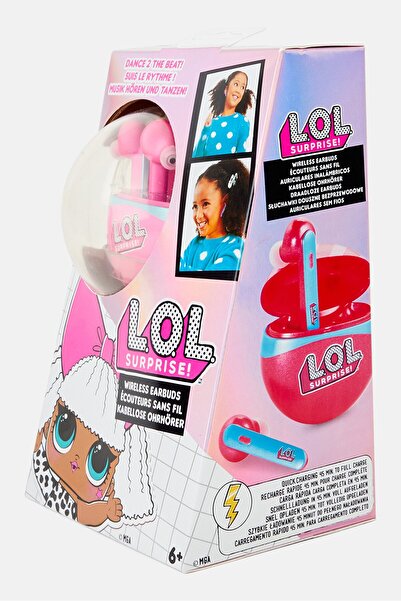 L.O.L. SURPRISE Kids Girl Wireless Music Earbuds, Pink Combo