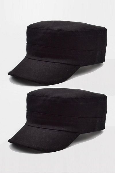 Külah Men's Castro Hat Cap Outdoor Castro Cap 2 Pcs Black-Black