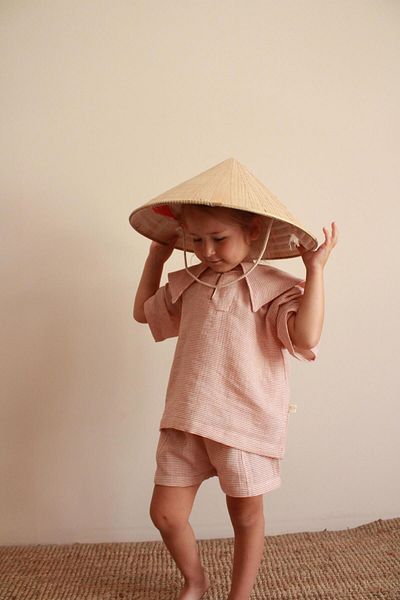 Oh La La Koala For Little Ones Tile Sailor Collar Shorts Suit