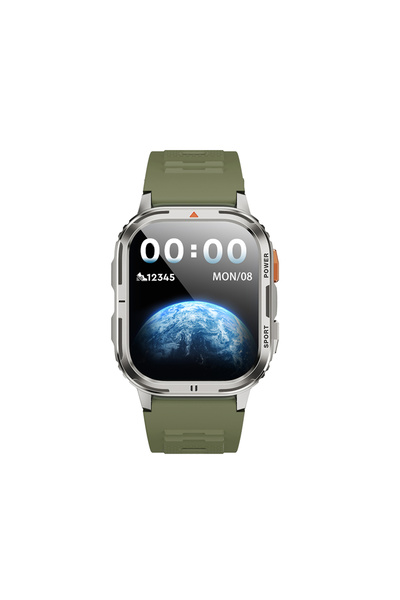 WIWU SW05 Smart Watch İOS ve Android Uyumlu TFT Ekranlı IP68 Sertifikalı Akıllı Saat Gümüş