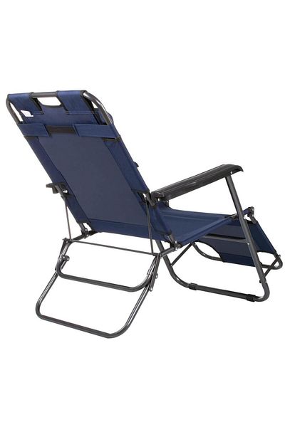 SERSIMO Sezlong Pliabil Gc12, Relax Zero Gravity, 80x60x153cm, Albastru Inchis