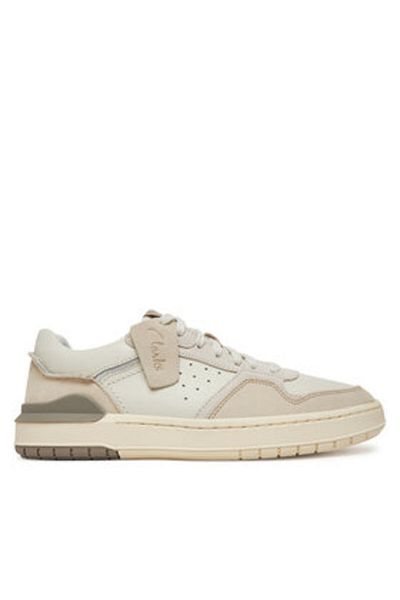 CLARKS Men's Sneakers beige CLARKS-26181290 435 OFF WHITE SUEDE