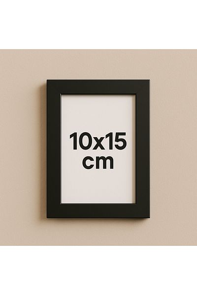 seninürünün 10X15Cm Pvc Glassed Plastic Black Blank Frame Photo Frame Desktop and Wall Use 12Pcs