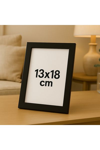 seninürünün 13X18 cm Pvc Glass Plastic Black Blank Frame Photo Frame Desktop and Wall Use 5 Pieces