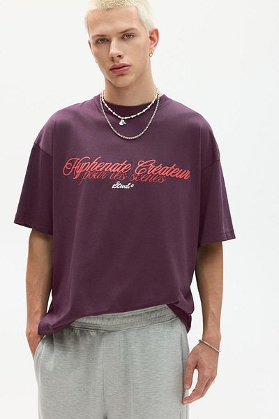 Pull & Bear Boxy fit Createur T-shirt