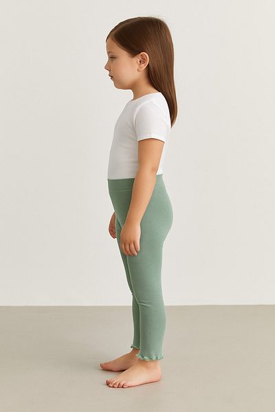 Kyex Pure Dots Girl's Summer Green Leggings
