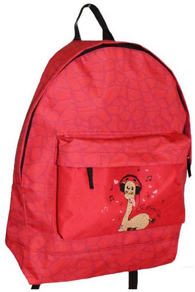 Borderline Red Giraffe Backpack