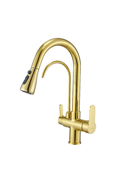hilal Gold Spiral Purified Sink Faucet