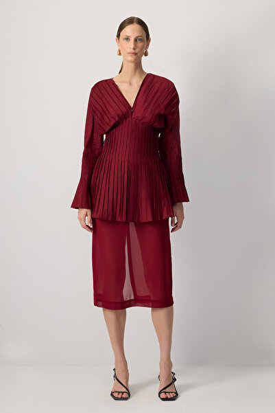 Touché Privé Ribbed Zippered Tunic
