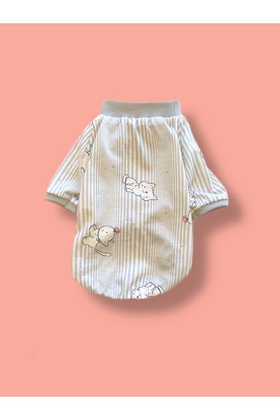 Luli Pet Cat Patterned Dog T-Shirt