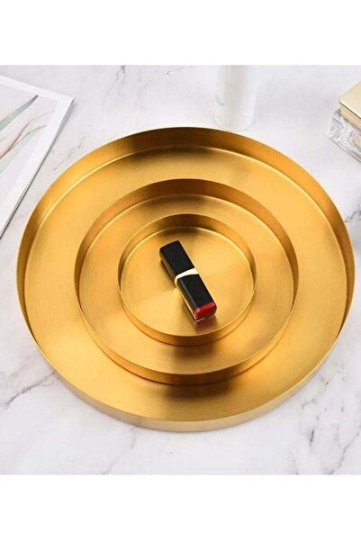 COOYA 3 Pack Metal Tray, Metal Organizer Organizer Tray, Cutlery Tray(30CMx30CM+20CMx20CM+12.5CMx12.5CM)