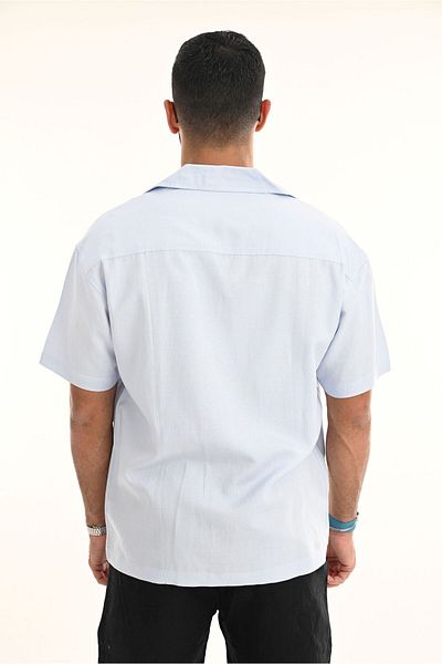 SWAG SA Summer shirt with square cut and short sleeves