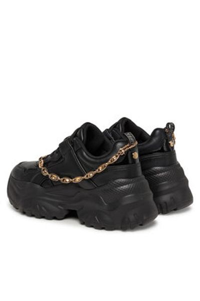 Buffalo Teniși negri pentru femei BUFFALO-1636294 BLK BLACK/GOLD
