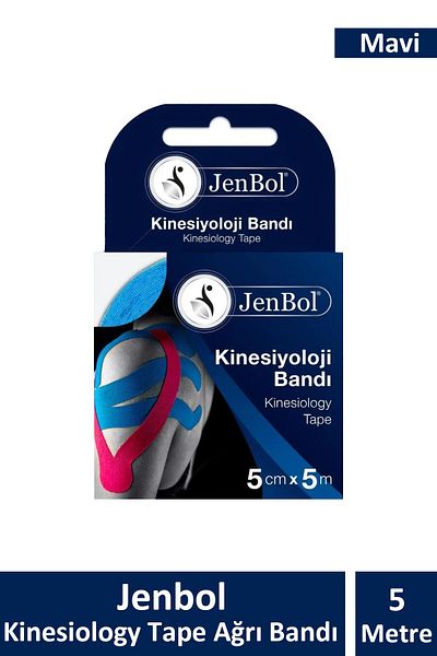 Jenbol Kinesiology Tape Pain Tape 5 cm X 5 m - Blue
