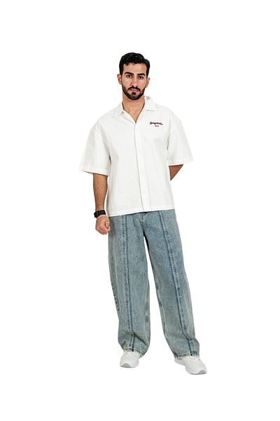 SWAG SA Korean cut shirt with distinctive side and back embroidery