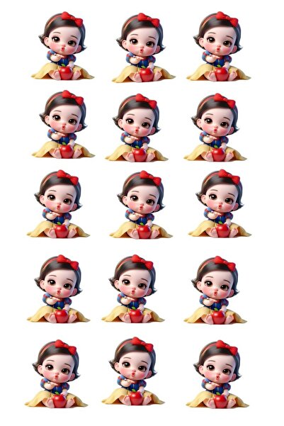 Online Pamuk Prenses sticker set 14x20 cm etiket çıkartma