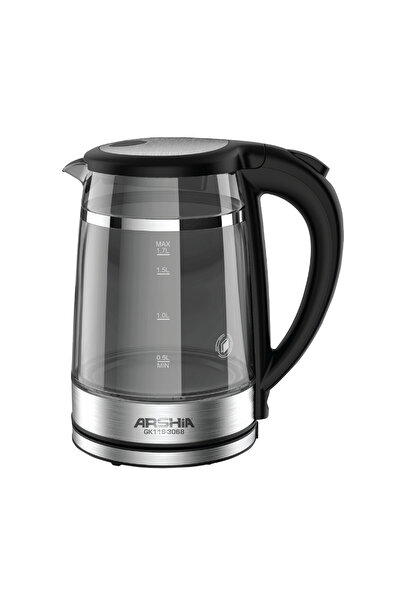 Arshia 1.7L Double-Layer Glass Kettle – 2000W, Strix Control, LED Light, Auto Shut-Off, Dry-Boil