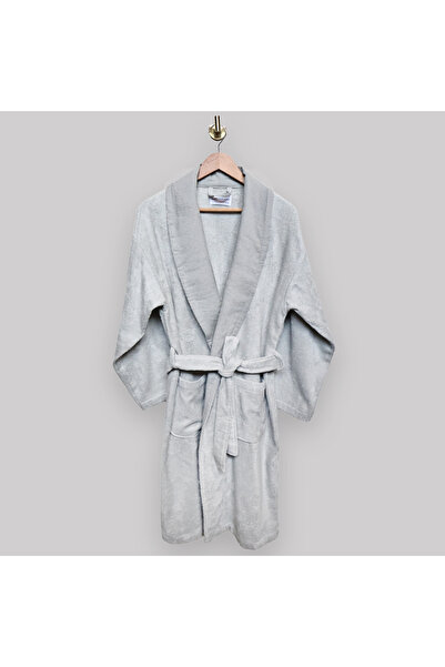 Home Harmony روب حمام بياقة كتان ومنشفة باس