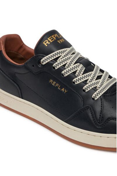 Replay Men's Sneakers black REPLAY-GMZ3B .000.C0023L 3225 BLACK CUOIO