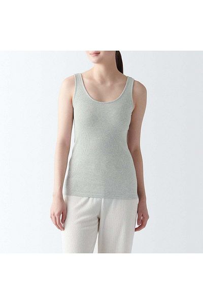 Muji Cotton Ribbed Tank Top