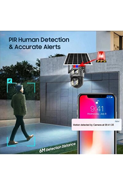 OEM Camera de supraveghere Hongnaer VCS-09, 4G SIM, 4MP, incarcare solara, two-way audio, Micro SD card,