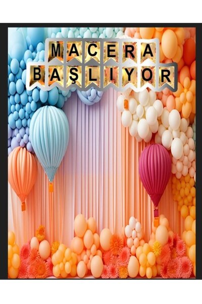 PROMISEBACKDROP2 Macera Başlıyor, Okul Etkinlik Kumaş Fon 150x200