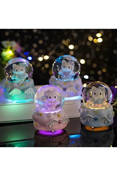 Genel Markalar Hello Kıtty Işıklı Mini Kar Küresi