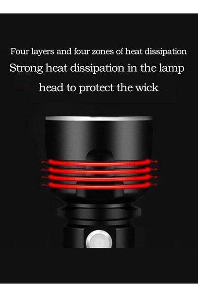 COOYA Rechargeable Flashlights High Lumens,3000 Lumens 50W High Power Led, P70 Powerful Tactical, 3 Modes