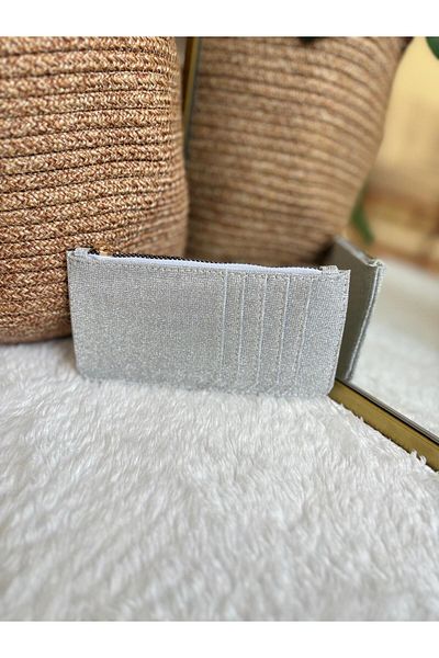 Z&M COLLECTION BAG SHOPPİNG 5 Compartment Glitter Women's Card Holder Accessory