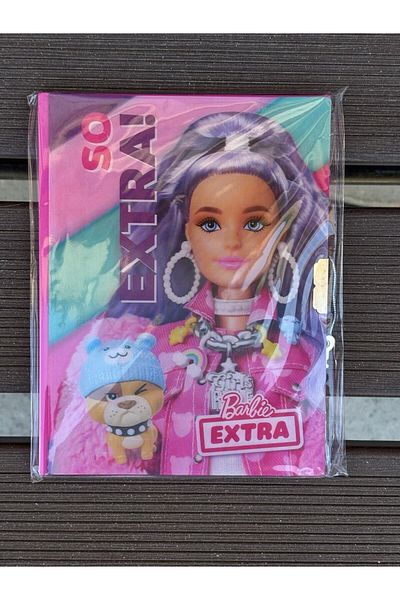 Cem Copertă pentru caiet de amintiri cu dungi Barbie cu hologramă
