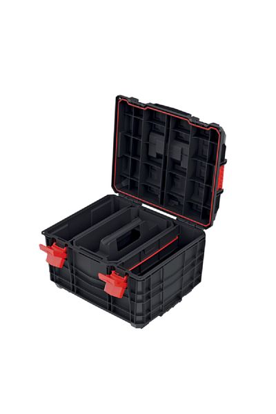 kistenberg C Block Pro Durable Tool Box with Removable Separators Black and Red