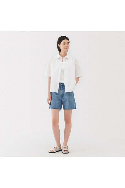Muji Kapok Blend Denim Short Pants