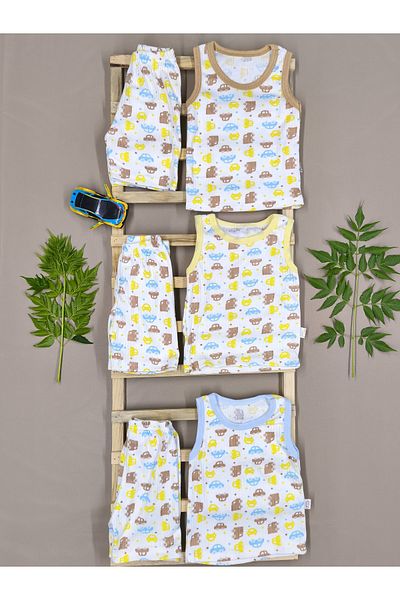 vieso 3-Piece Baby Boy Tank and Shorts Set