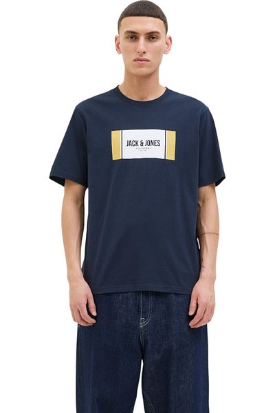 Jack & Jones Tricou JACK &JONES Hayato BTS LN - 12278508-Sky Captain