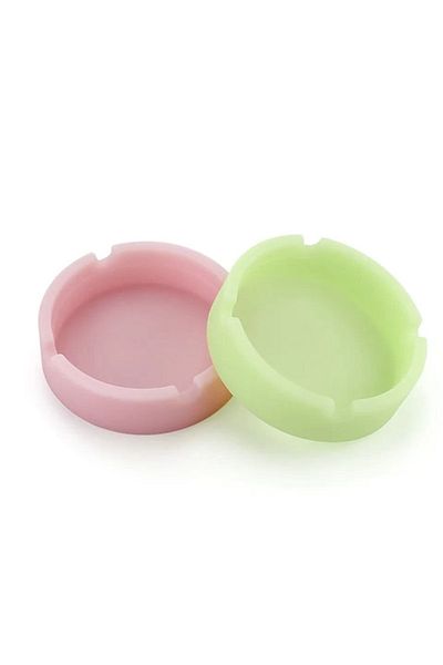 Generic 2Foldable Silicone Ashtrays,Glow in the Dark,Unbreakable&Undamaged,Heat Resistant,Safe&Easy to Clean