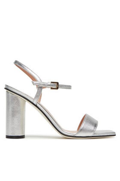 Pollini Sandale argintii pentru femei POLLINI-SA16328C0MTH0902 SAN.LOD.KR SS08/85 NAPPA LAM.ARGENT