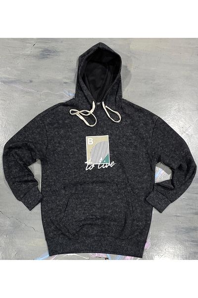 ALANAQA Unisex Oversized Hoodie with Back Print Pullover