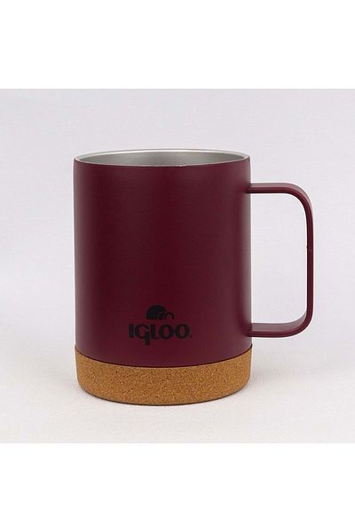 IGLOO Cork Mug 350ml Thermos Mug Cup Flask Red