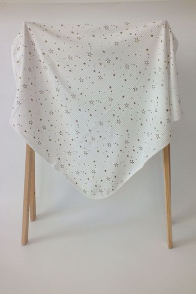 Bebewini Star Patterned 100% Cotton 80X90 cm Single Layer Baby Blanket