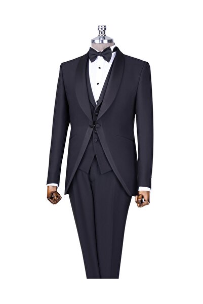 TerziAdemAltun İtalyan stil slim fit şal yaka ceket yelek pantolon damatlık s...