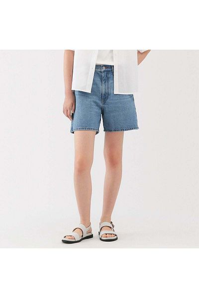 Muji Kapok Blend Denim Short Pants