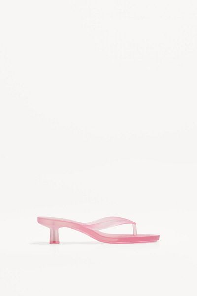 Bershka Jelly heeled sandals