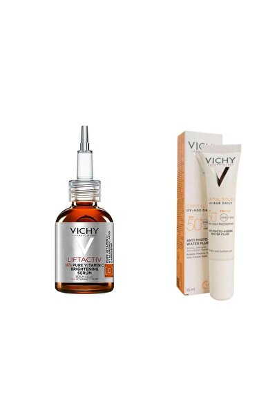 Vichy Liftactiv 16% Pure Vitamin C Serum 20 ml + Capital Soleil Uv Age Daily ...
