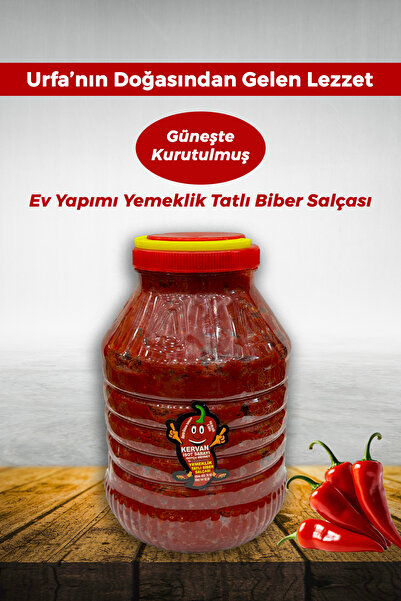 KERVAN İSOT SARAYI Yemeklik Ev Yapımı Tatlı Biber Salçası 5 KG
