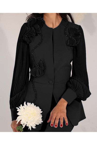 Eyes Life Pantalon Jacket Suit-Xxl - Black