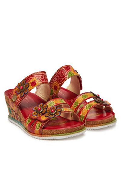 LAURA VITA Women's Flip-flops red LAURA VITA-BONITO 19 ROUGE