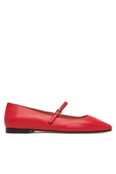 Pollini Women's Ballerinas red POLLINI-SA11051C0MTE0501 SCARPAD.CUOIO10 NAPPA FLAME