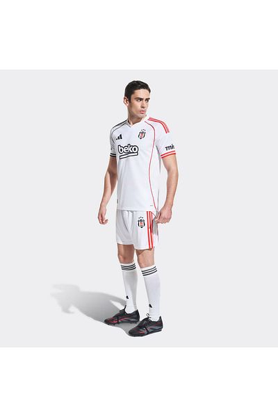 adidas Beşiktaş Jk 25/26 Ανδρικό λευκό σορτς ποδοσφαίρου στο σπίτι