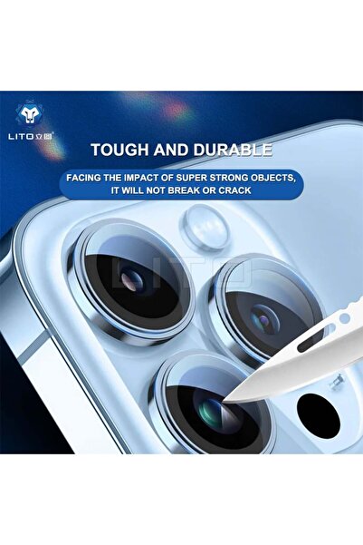 Lito Φιλμ κάμερας για iPhone 13 Pro / 13 Pro Max, Προστατευτικό γυαλιού κάμερας S+, Διαφανές